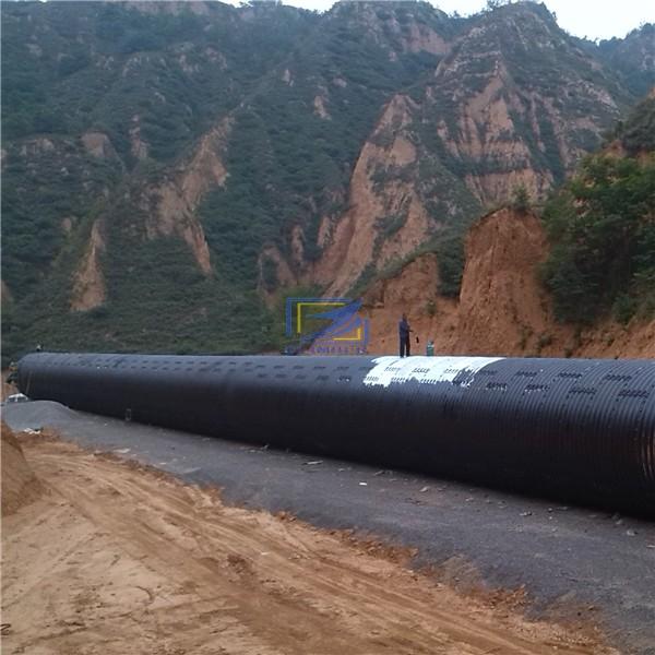 corrugated steel culvert pipe assembled by  plates
